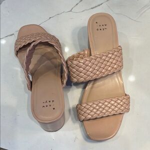 A New Day Braided Slide Sandals - Nude